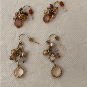 Two sets of earrings